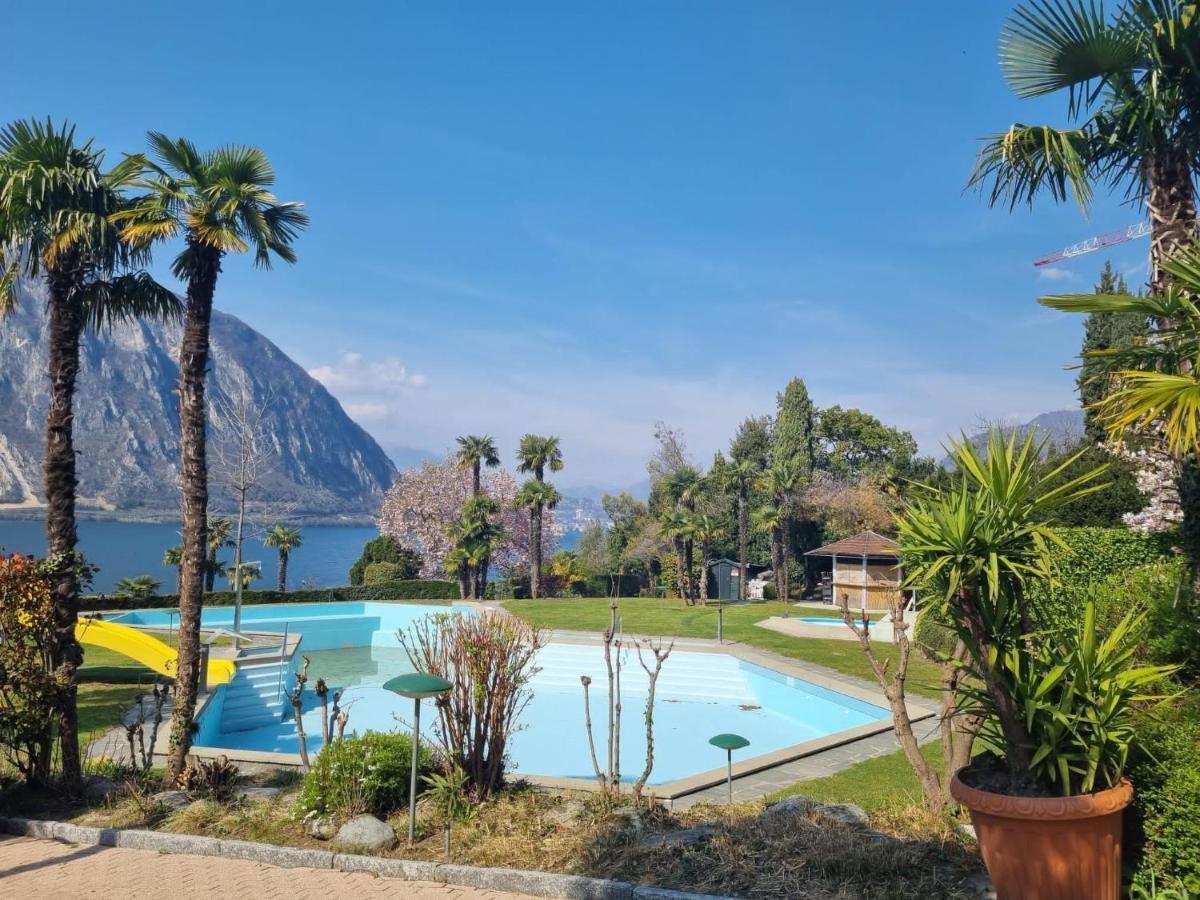 Lake Apartment 4 Bissone Exterior foto